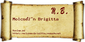Molcsán Brigitta névjegykártya